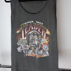 HARLEY DAVIDSON LEADER OF THE PACK VINTAGE MOTO TEE